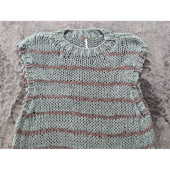 Free People Sleeveless Sweater Women's Size Small Green/Brown - Picture 2 of 11